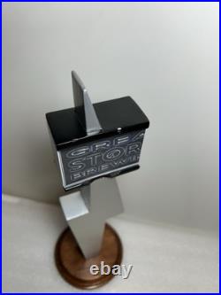 RARE GREAT STORM BREWING SILVER LIGHTNING WIT Draft beer tap handle. COLORADO