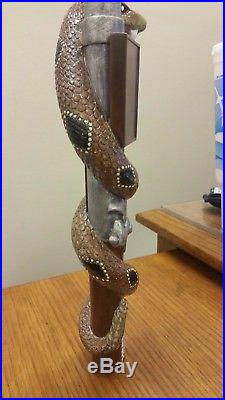 RARE HERITAGE BREWING RATTLE SNAKE RIFLE MUSKET OLD WEST 11 Beer Tap Handle