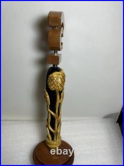 RARE HORSE THIEF HOLLOW BREWING 4 STAR HORSESHOE draft beer tap handle. ILLINOIS RARE HORSE THIEF HOLLOW BREWING 4 STAR HORSESHOE draft beer tap handle. ILLINOIS