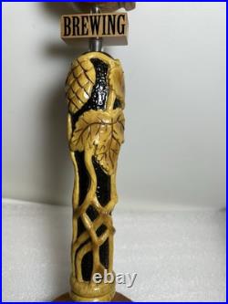 RARE HORSE THIEF HOLLOW BREWING 4 STAR HORSESHOE draft beer tap handle. ILLINOIS