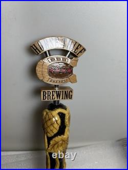 RARE HORSE THIEF HOLLOW BREWING 4 STAR HORSESHOE draft beer tap handle. ILLINOIS