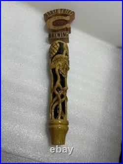 RARE HORSE THIEF HOLLOW BREWING 4 STAR HORSESHOE draft beer tap handle. ILLINOIS