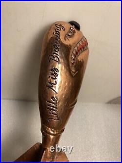 RARE LITTLE MISS BREWING COPPER ATOMIC BOMB beer tap handle. CALIFORNIA
