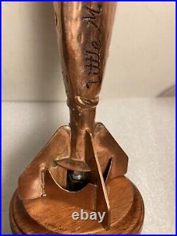 RARE LITTLE MISS BREWING COPPER ATOMIC BOMB beer tap handle. CALIFORNIA