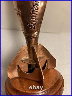 RARE LITTLE MISS BREWING COPPER ATOMIC BOMB beer tap handle. CALIFORNIA