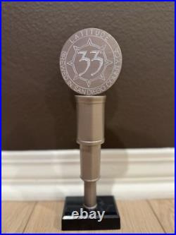 RARE METAL Latitude 33 Brewing Co Tap Handle San Diego CA Craft Beer