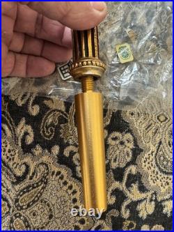 -RARE NEW IN BOX- Schlitz Beer Tap Handle Goddess of Liberty 12.5 Gold Cast