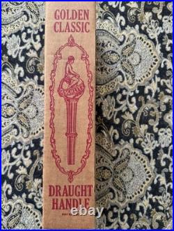 -RARE NEW IN BOX- Schlitz Beer Tap Handle Goddess of Liberty 12.5 Gold Cast