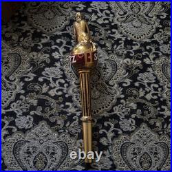 -RARE NEW IN BOX- Schlitz Beer Tap Handle Goddess of Liberty 12.5 Gold Cast