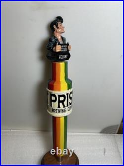 RARE PRISM BREWING FELONY IPA GANGSTER MUGSHOT beer tap handle. PENNSYLVANIA