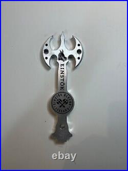 RARE! PRISTINE CONDITION Einstok Metal Beer Tap Handle