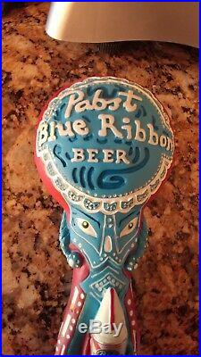 RARE Pabst Blue Ribbon Octopus Beer Tap Handle