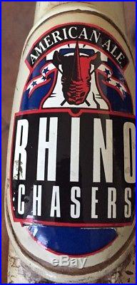 RARE RHINO CHASERS Horn Beer Keg Tap Handle