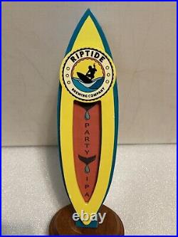 RARE. RIPTIDE BREWING PARTY IPA SURBOARD draft beer tap handle. FLORIDA