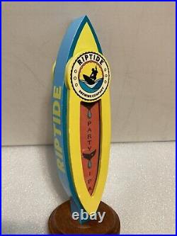 RARE. RIPTIDE BREWING PARTY IPA SURBOARD draft beer tap handle. FLORIDA