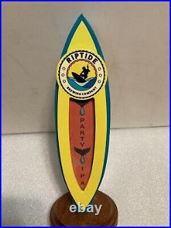 RARE. RIPTIDE BREWING PARTY IPA SURBOARD draft beer tap handle. FLORIDA