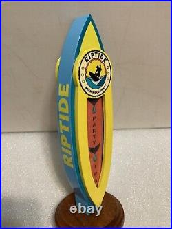 RARE. RIPTIDE BREWING PARTY IPA SURBOARD draft beer tap handle. FLORIDA