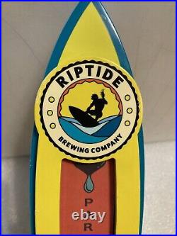 RARE. RIPTIDE BREWING PARTY IPA SURBOARD draft beer tap handle. FLORIDA