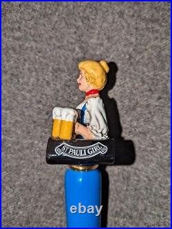 RARE St. Pauli Girl Beer Tap Handle Germany's Fun-Loving Beer 13
