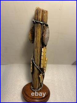 RARE TALLGRASS KING BUFFALO BARBED WIRE FENCE POST draft beer tap handle. KANSAS
