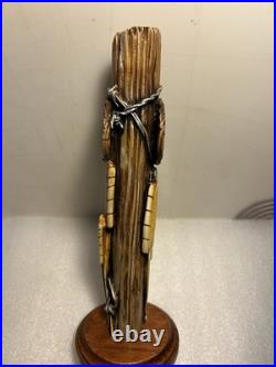 RARE TALLGRASS KING BUFFALO BARBED WIRE FENCE POST draft beer tap handle. KANSAS