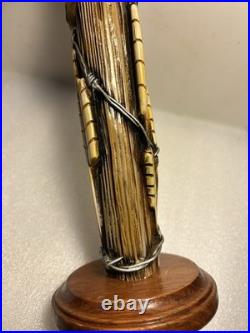 RARE TALLGRASS KING BUFFALO BARBED WIRE FENCE POST draft beer tap handle. KANSAS
