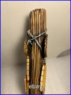 RARE TALLGRASS KING BUFFALO BARBED WIRE FENCE POST draft beer tap handle. KANSAS