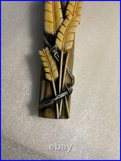 RARE TALLGRASS KING BUFFALO BARBED WIRE FENCE POST draft beer tap handle. KANSAS