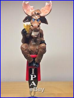 RARE Turonis Brewery Blue Eyed Moose IPA Evil Bad Moose Beer Tap Handle