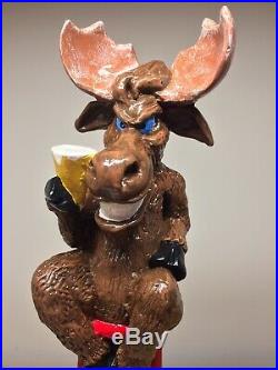 RARE Turonis Brewery Blue Eyed Moose IPA Evil Bad Moose Figural Beer Tap Handle