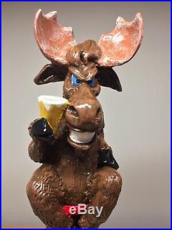 RARE Turonis Brewery Blue Eyed Moose IPA Evil Bad Moose Figural Beer Tap Handle