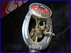 RARE Vintage Coors Horseshoe Bucking Bronco Beer Tap Handle