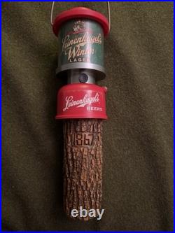 RARE Vintage Leinenkugels Brewery Winter Lager Coleman Lantern Beer Tap Handle