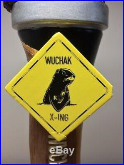RARE Vintage Ottawa Kichesippi Wuchak Black IPA Beaver Gopher Beer Tap Handle