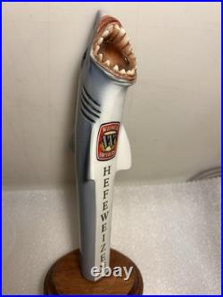 RARE WIDMER BROS. GREAT WHITE SHARK HEFEWEIZEN draft beer tap handle. OREGON