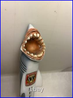 RARE WIDMER BROS. GREAT WHITE SHARK HEFEWEIZEN draft beer tap handle. OREGON