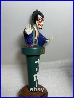 RARE YOHO BREWING JAPANESE SAMURAI KABUKI MAN Draft beer tap handle. JAPAN