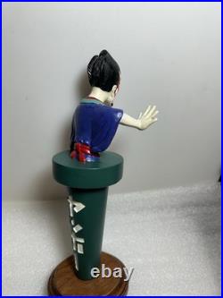 RARE YOHO BREWING JAPANESE SAMURAI KABUKI MAN Draft beer tap handle. JAPAN