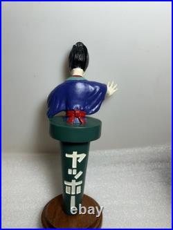 RARE YOHO BREWING JAPANESE SAMURAI KABUKI MAN Draft beer tap handle. JAPAN