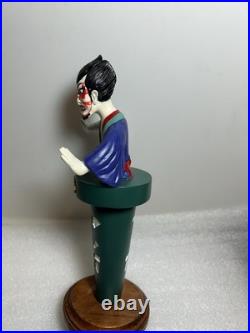 RARE YOHO BREWING JAPANESE SAMURAI KABUKI MAN Draft beer tap handle. JAPAN