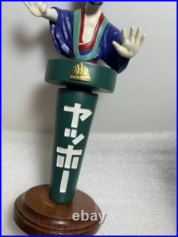 RARE YOHO BREWING JAPANESE SAMURAI KABUKI MAN Draft beer tap handle. JAPAN