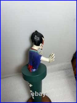 RARE YOHO BREWING JAPANESE SAMURAI KABUKI MAN Draft beer tap handle. JAPAN
