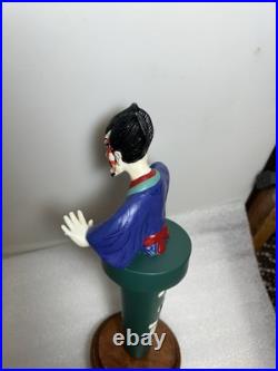 RARE YOHO BREWING JAPANESE SAMURAI KABUKI MAN Draft beer tap handle. JAPAN