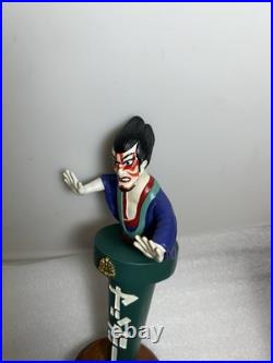 RARE YOHO BREWING JAPANESE SAMURAI KABUKI MAN Draft beer tap handle. JAPAN