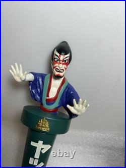 RARE YOHO BREWING JAPANESE SAMURAI KABUKI MAN Draft beer tap handle. JAPAN