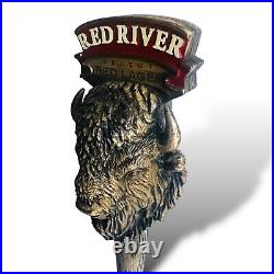 RED RIVER BUFFALO RED LAGER Draft BEER TAP HANDLE RARE TAPS HANDLES TAPPERS BAR