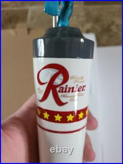 Rainier Beer Tap Handle Figural Walking Bottle Bar Pub Seattle Washington NEW