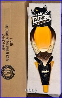Rare Aurochs Brewing Figural Tap Handle New in Box