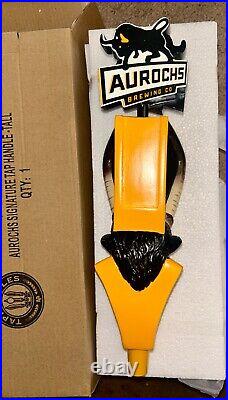 Rare Aurochs Brewing Figural Tap Handle New in Box
