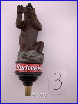 Rare Budweiser Brown Bear 10 Draft Beer Tap Handle